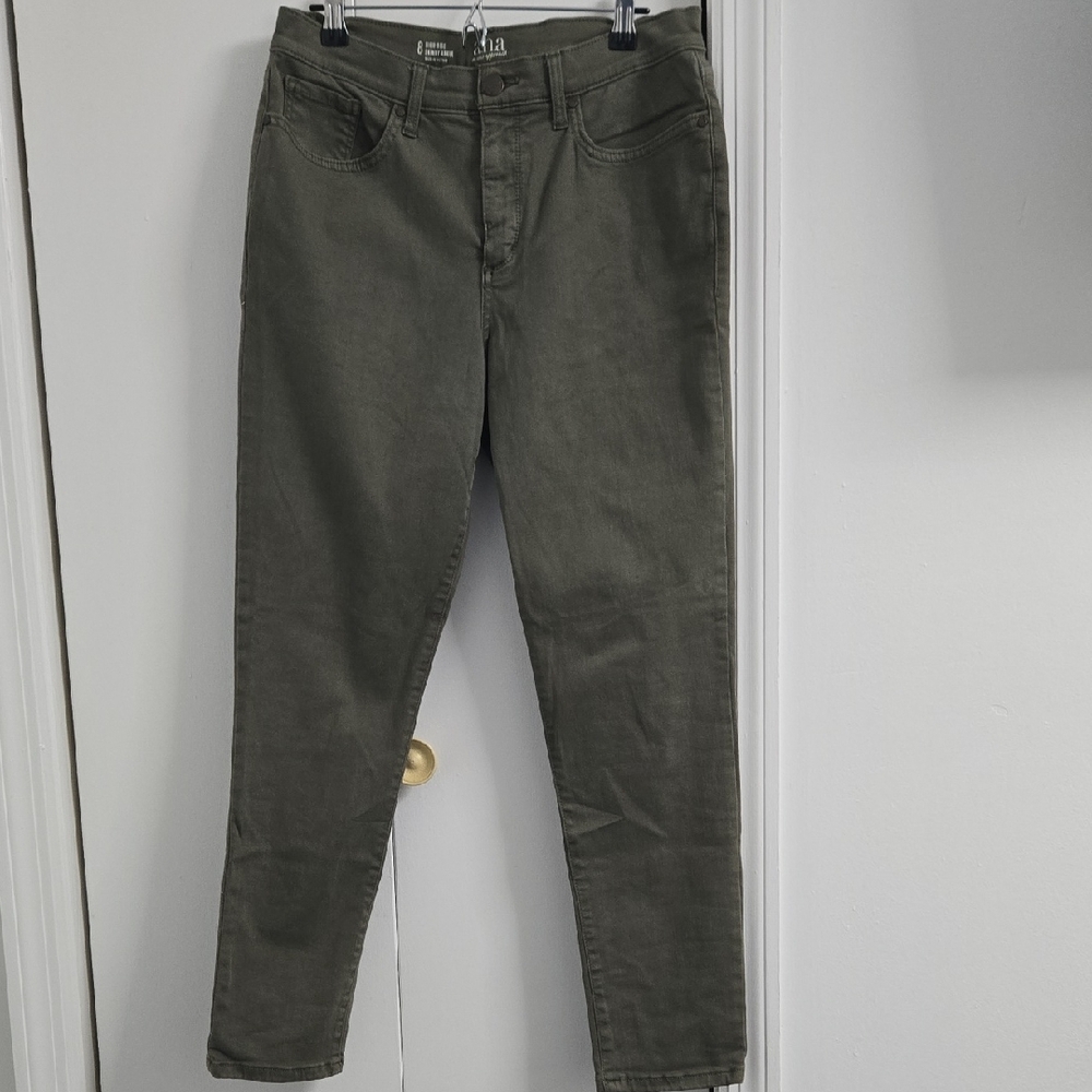 a.n.a. Olive Green Skinny Jeans
